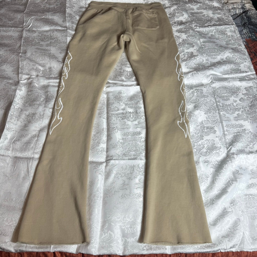 Men's Jordan Craig Sweatpants M Beige Red - Picture 5 of 8